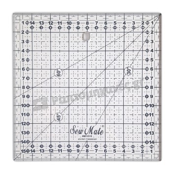 QUILTING RULER 15x15cm