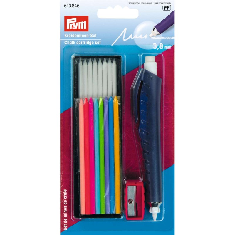 PRYM CHALK MINE SET PENCIL & SHARPENER