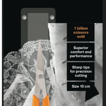 FISKARS CLASSIC EMBROIDERY SCISSORS STRAIGHT 10cm