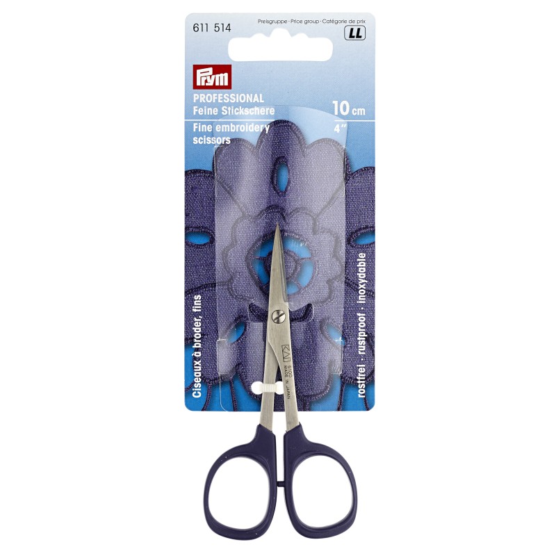 EMBROIDERY SCISSORS PROFESSIONAL FINE 10CM