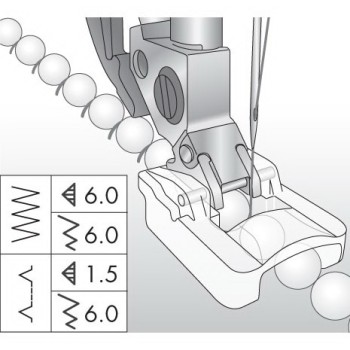 BEADING FOOT 6mm