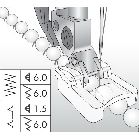 BEADING FOOT 6mm