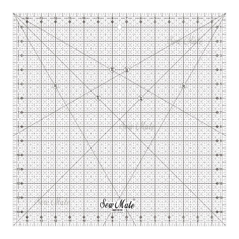 QUILTING RULER 15"x15" inch