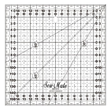 QUILTING RULER 15x15cm
