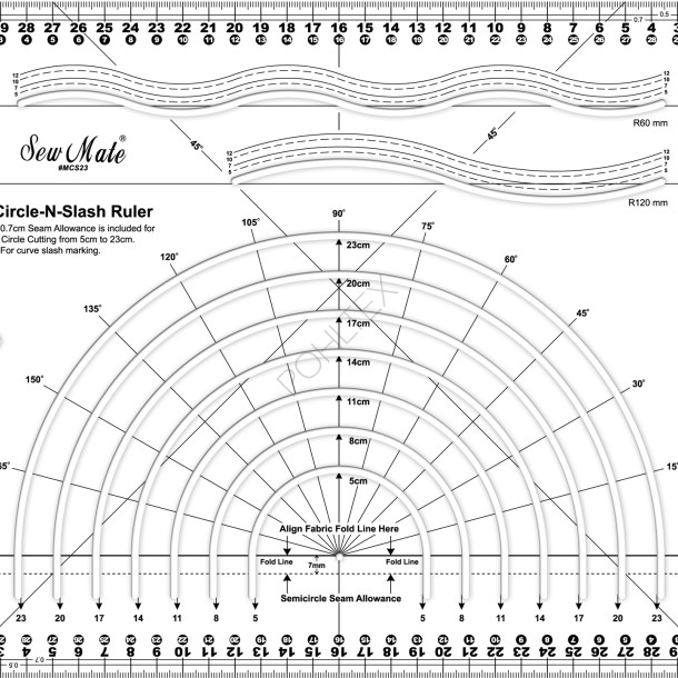 CIRCLE-N-SLASH RULER