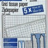 BURDA RICE PAPER PATTERN SHEETS WITH SMALL CHECKS