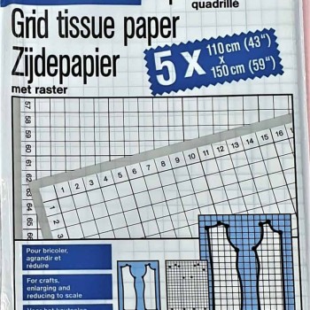 BURDA RICE PAPER PATTERN SHEETS WITH SMALL CHECKS