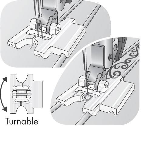 Pfaff Pintuck Foot With Decorative Stitch 