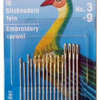 Crewel needles No. 3-9